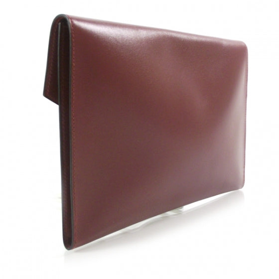 Box Leather Pochette Rio Rouge