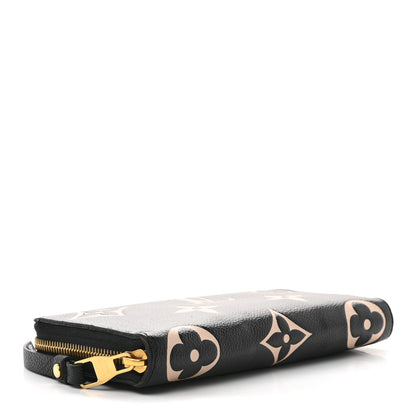 Louis Vuitton Empreinte Monogram Giant Zippy Wallet Black Beige 4 of 7