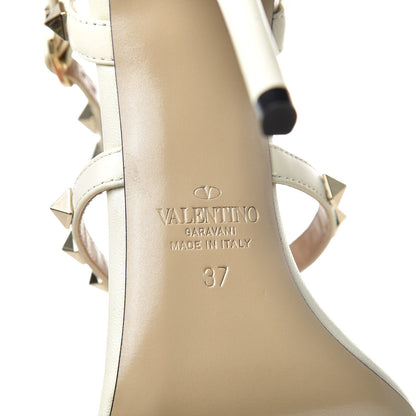 Valentino Garavani Nappa Rockstud Gladiator 105mm Sandals 37 Ivory 6 of 8