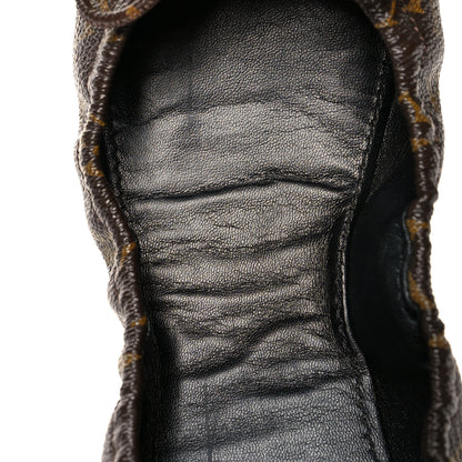 Louis Vuitton Monogram Flirty Ballerina Flats 40 Black 9 of 10