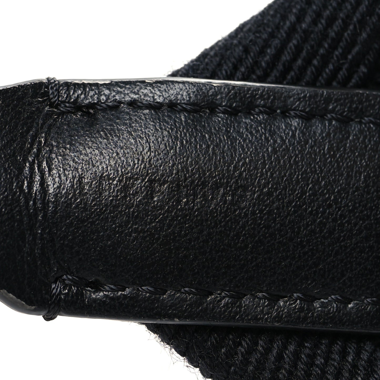 Jacquard Wool Logo Short Strap Black Beige