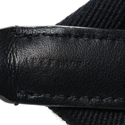 Celine Jacquard Wool Logo Short Strap Black Beige 6 of 6