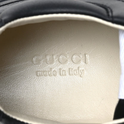 Gucci Calfskin Iridescent Logo Womens Rhyton Sneakers 38 Black 7 of 8