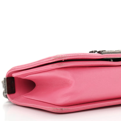 Chanel Galuchat Stingray Small Boy Flap Pink 16 of 19
