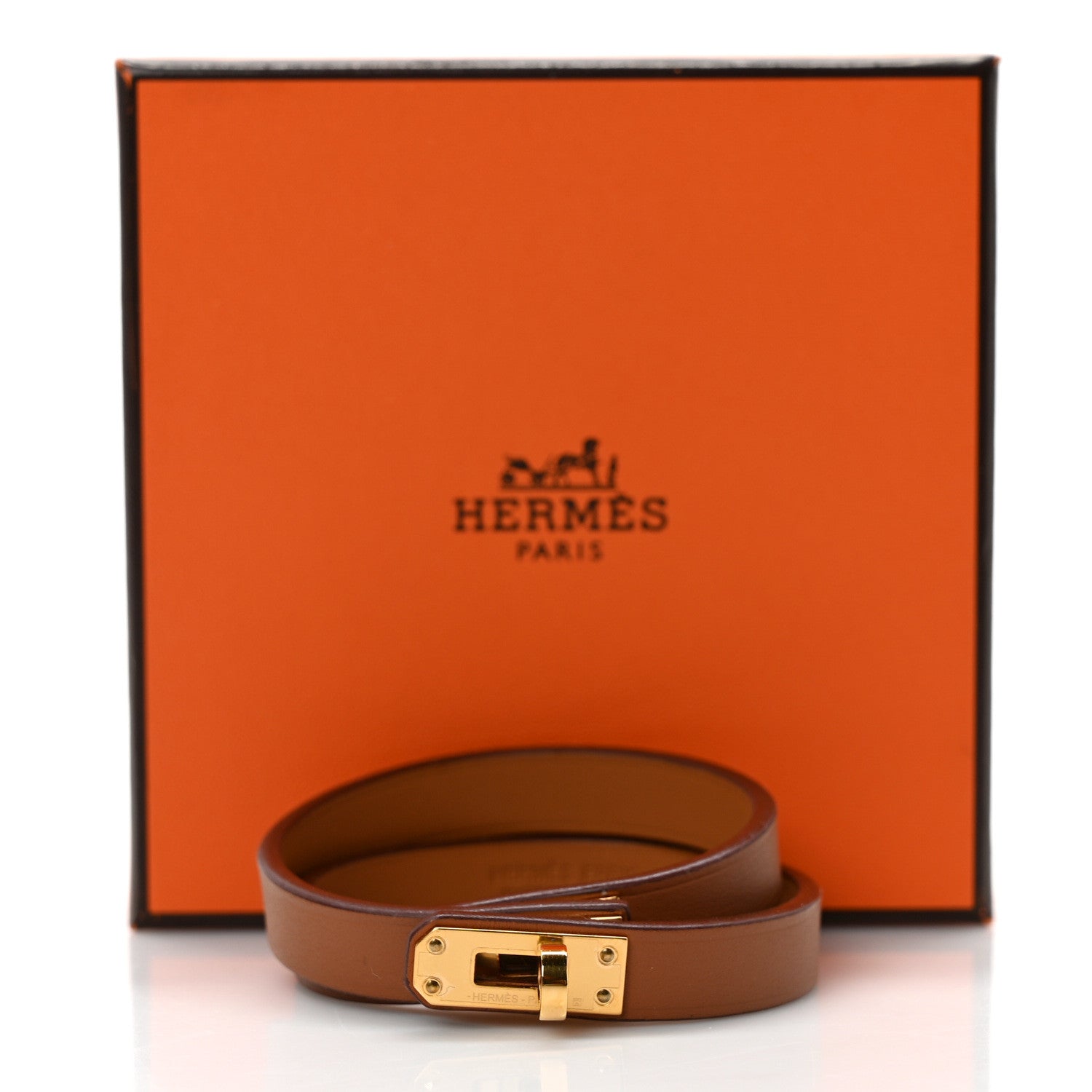 Hermes Swift Kelly Double Tour Bracelet Gold 6 of 6