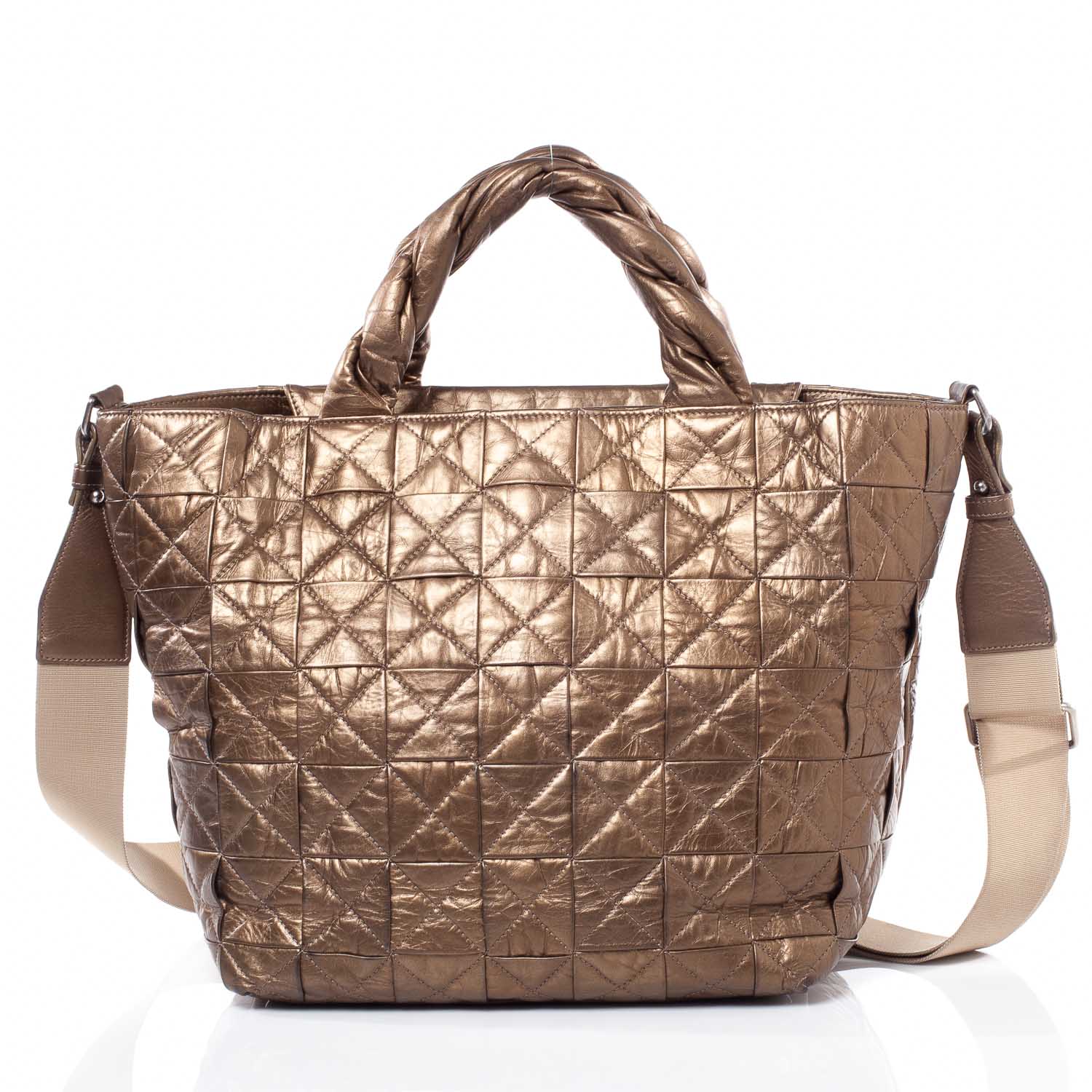 Chanel Calfskin Large Origami Tote Bronze 5 of 10