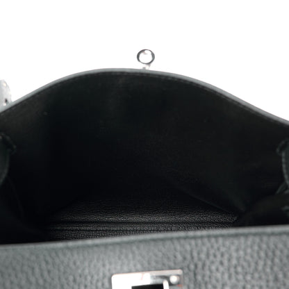 Hermes Taurillon Clemence Kelly Ado Backpack Black 15 of 17
