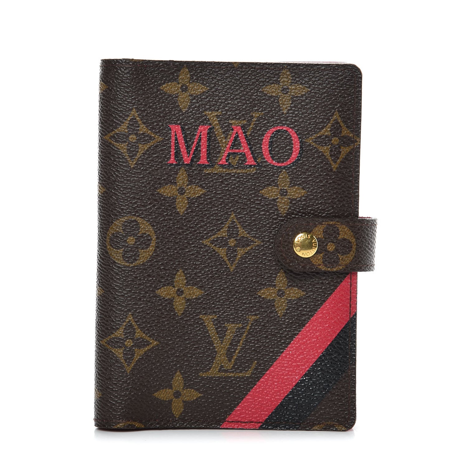 Monogram My LV Heritage Small Ring Agenda Cover Rouge Black