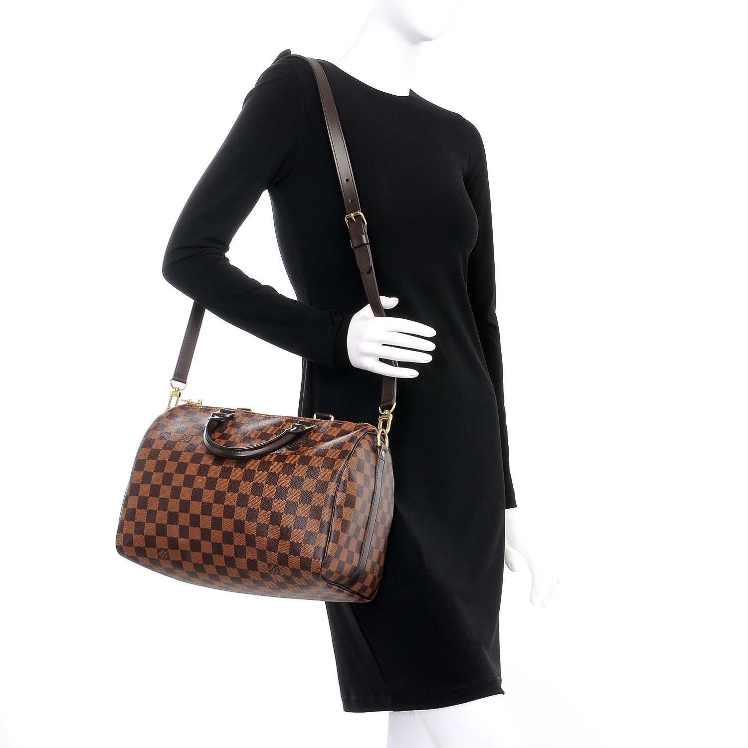 Louis Vuitton Damier Ebene Speedy Bandouliere 30 2 of 8