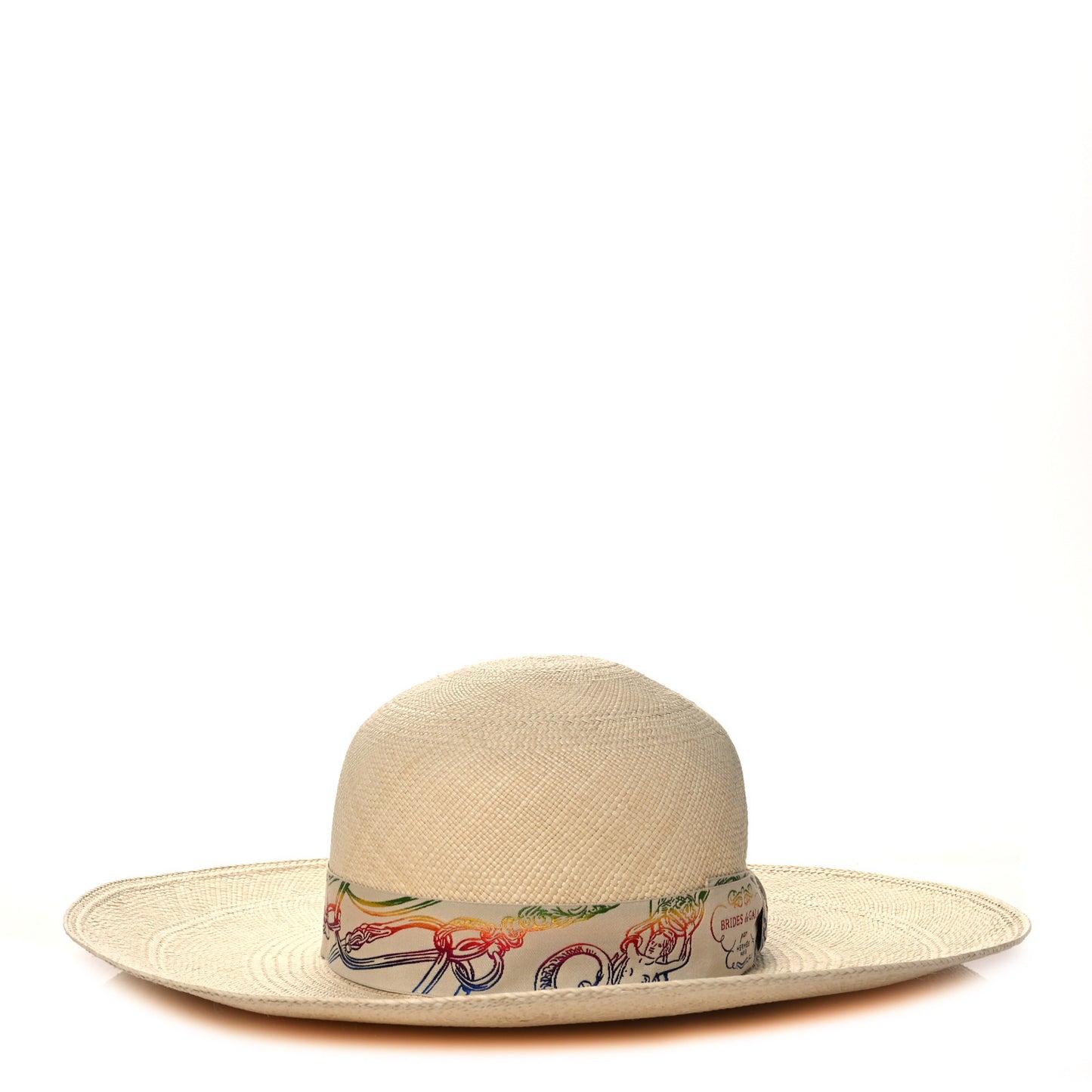 Straw Panama Brisa Brides De Gala Hat 57 Naturel Multicolore