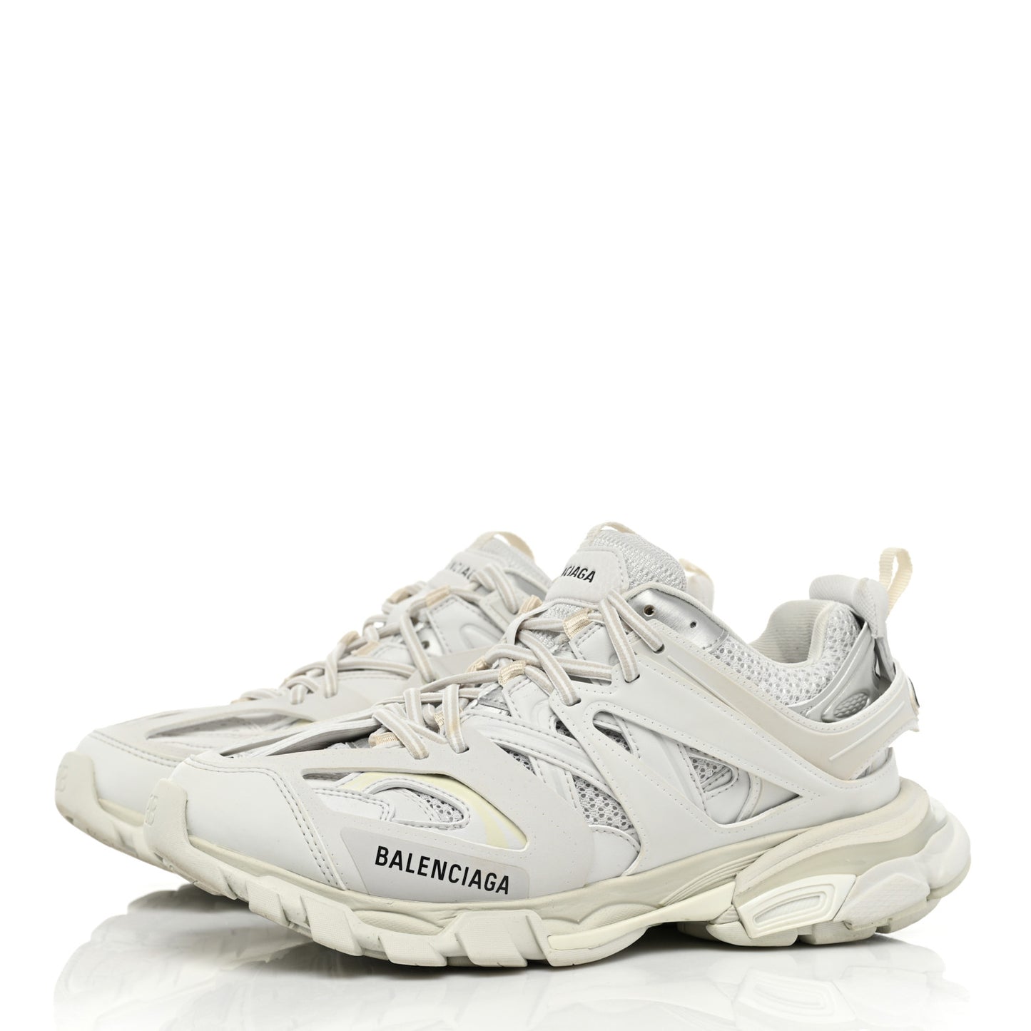 Mesh Nylon Womens Track Sneakers 40 White