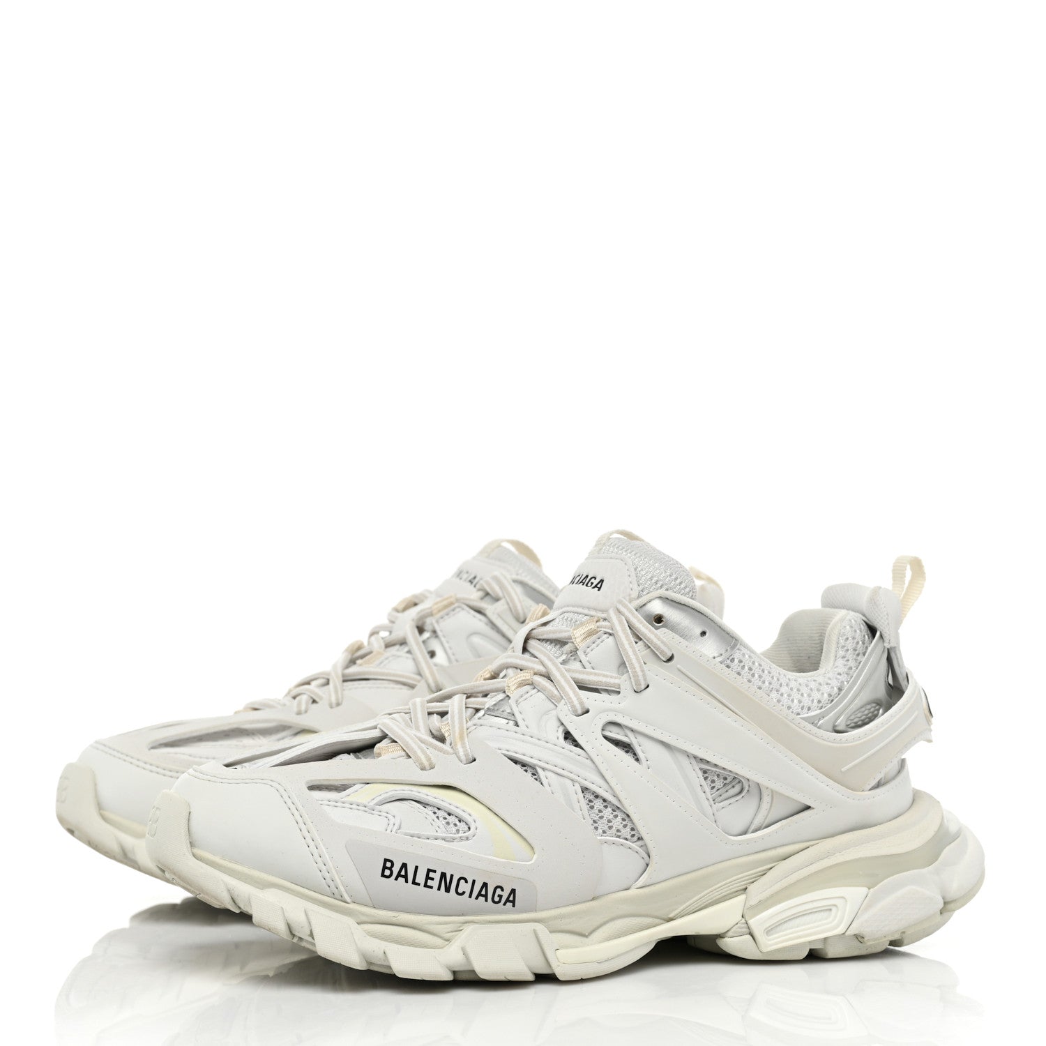 Balenciaga Mesh Nylon Womens Track Sneakers 40 White 3 of 7