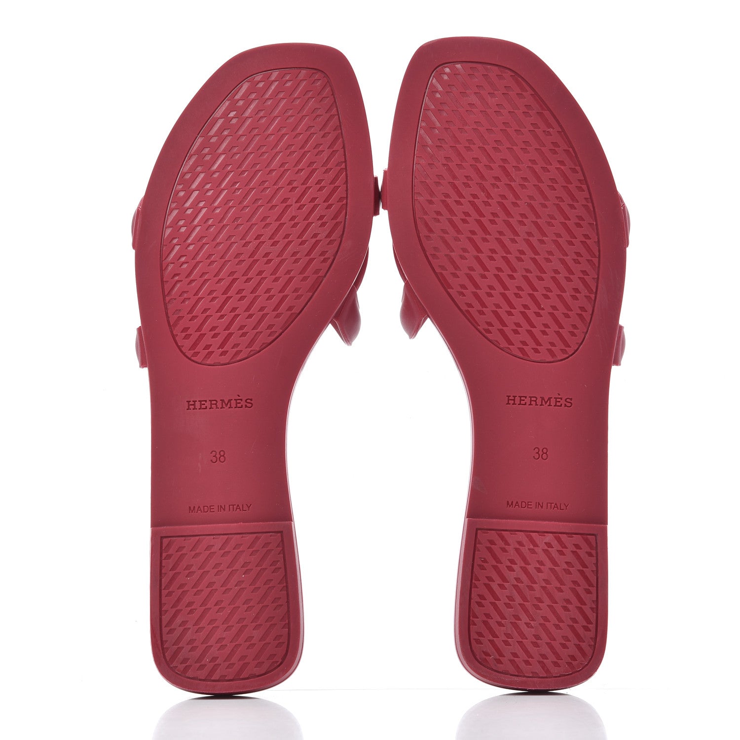 Hermes Rubber Aloha Sandals 38 Rose Baie 5 of 14