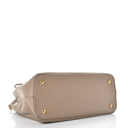 Prada Saffiano Lux Medium Tote Visone 5 of 15