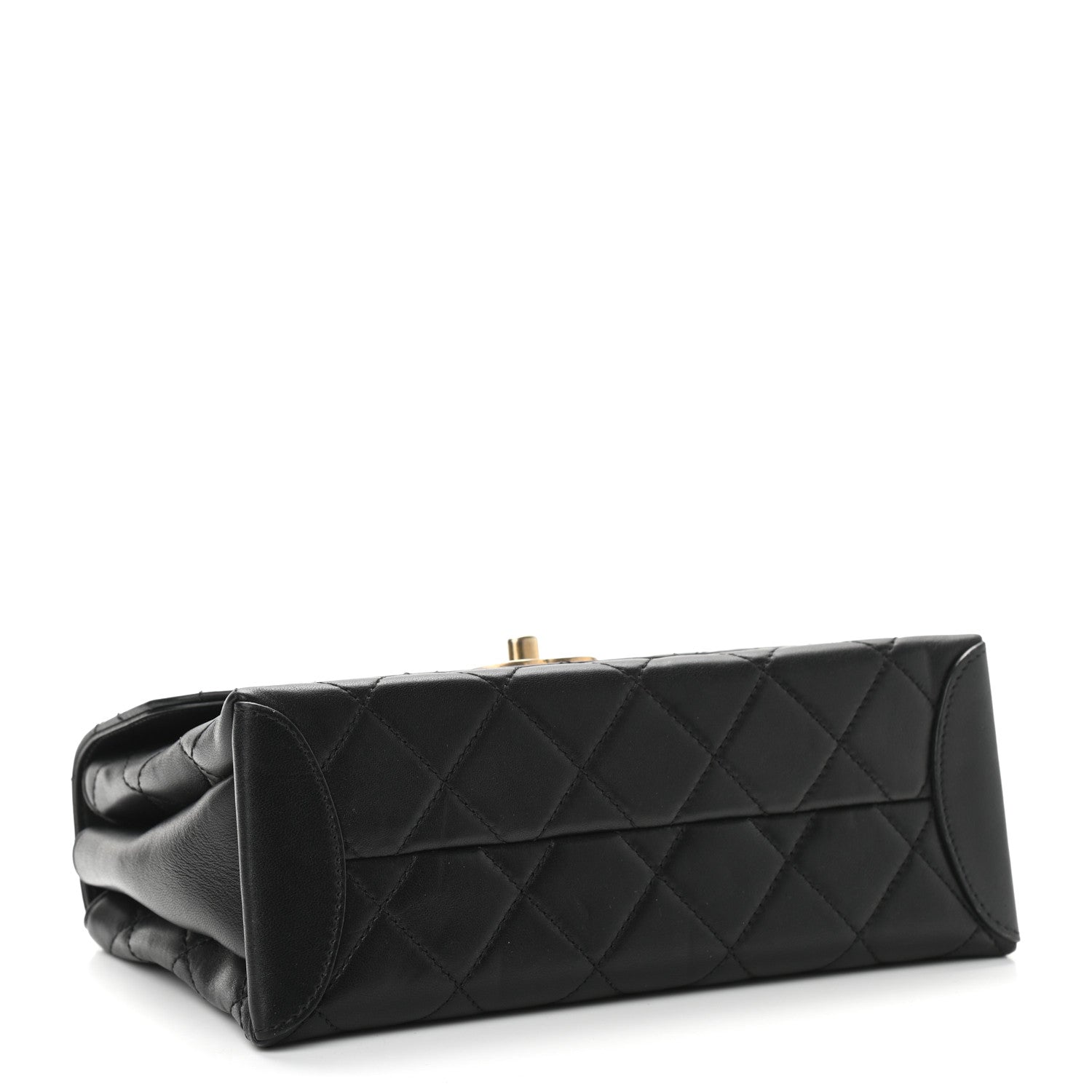 Chanel Lambskin Quilted Medium Trendy Spirit Top Handle Bag Black 4 of 11
