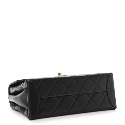 Chanel Lambskin Quilted Medium Trendy Spirit Top Handle Bag Black 4 of 11