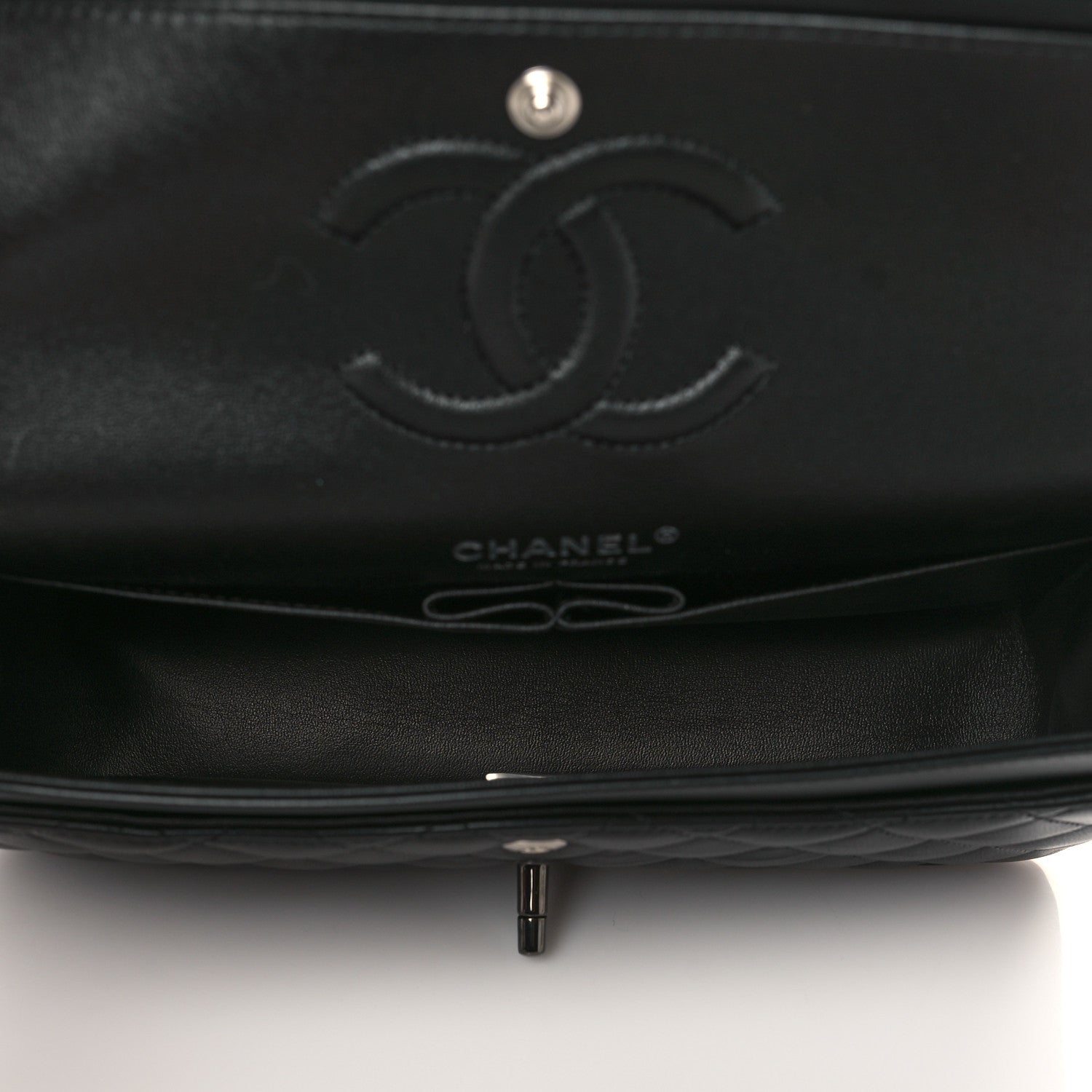 Chanel Lambskin Quilted Medium Double Flap So Black 5 of 8