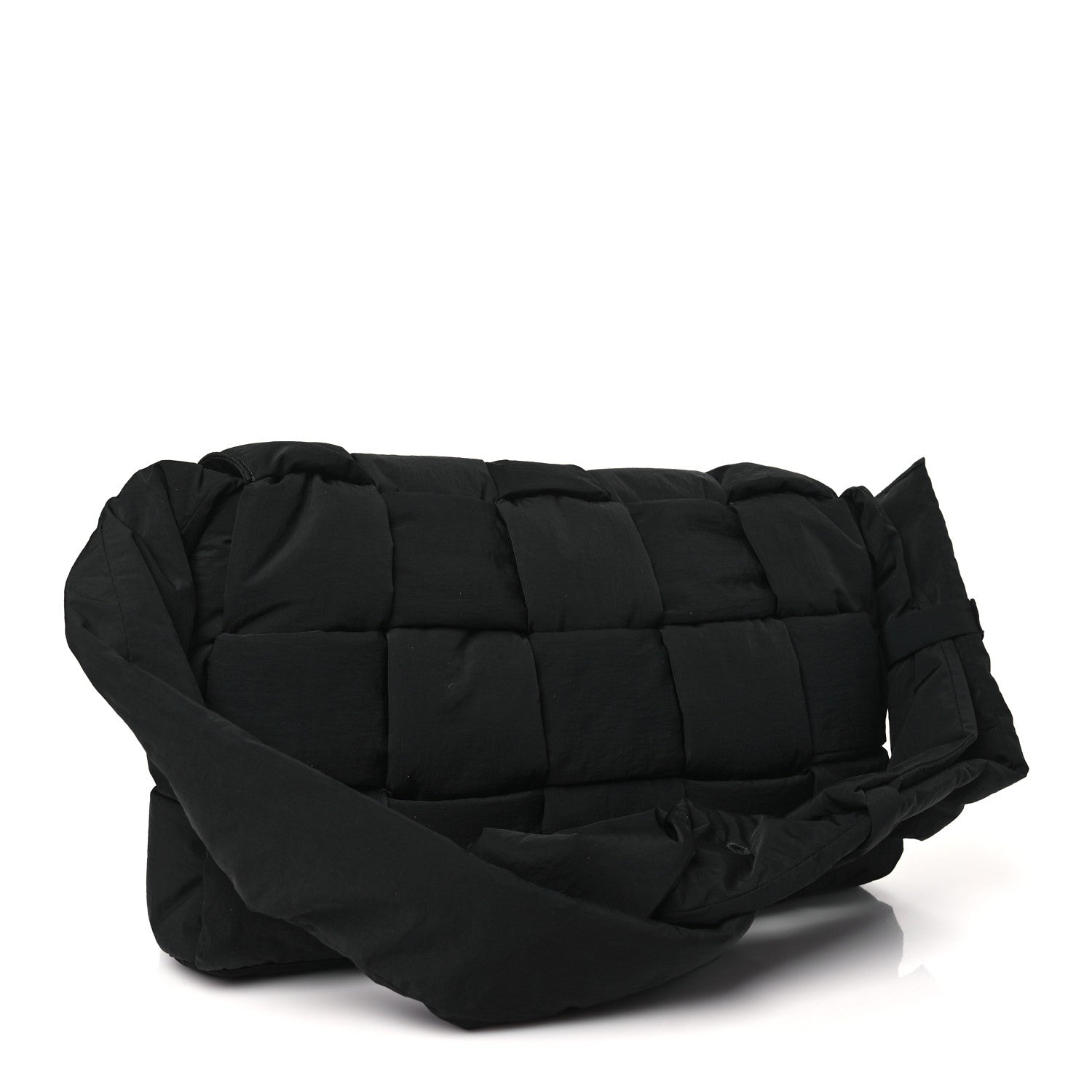 Bottega Veneta Nylon Intrecciato Padded Tech Maxi Cassette Bag Black 3 of 8