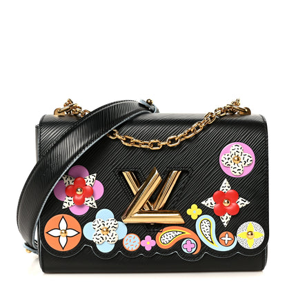 Louis Vuitton Epi Blooming Flowers Twist Shoulder Bag MM Black 1 of 11
