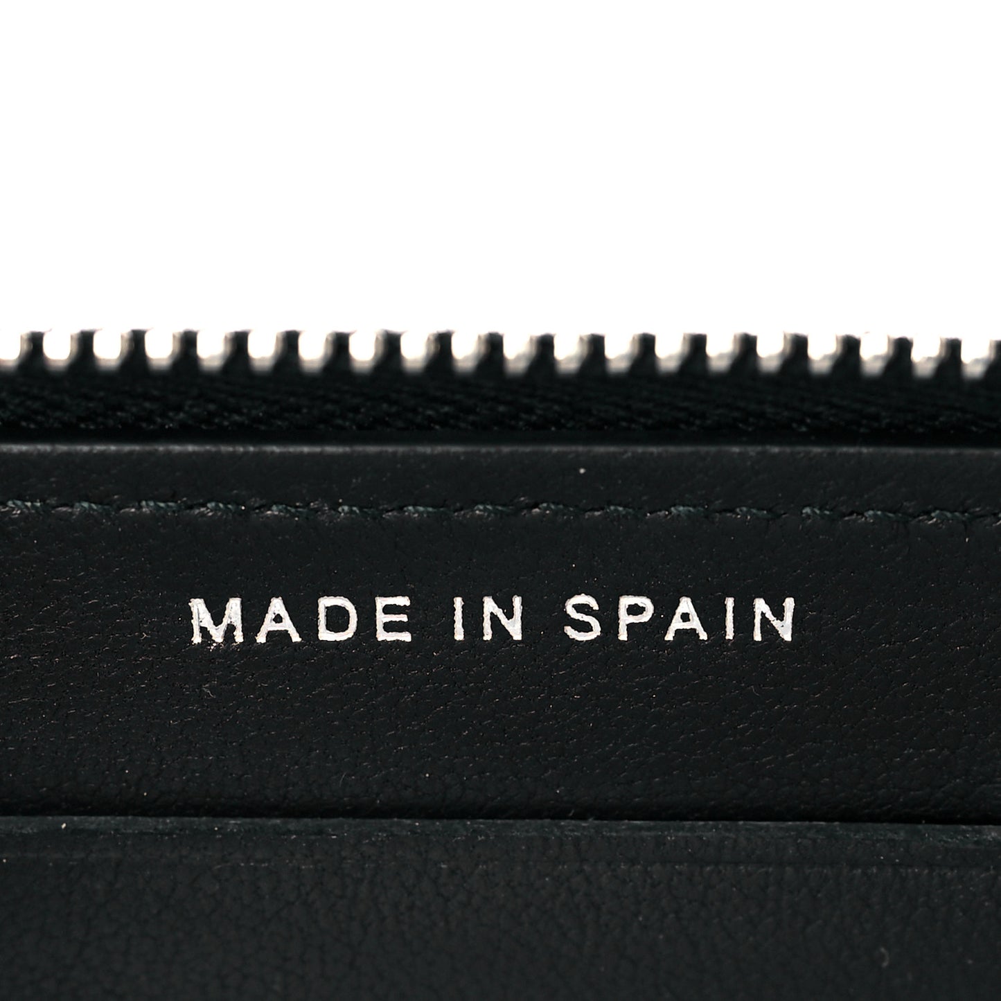 Patent Quilted Small Zip Around Wallet Black