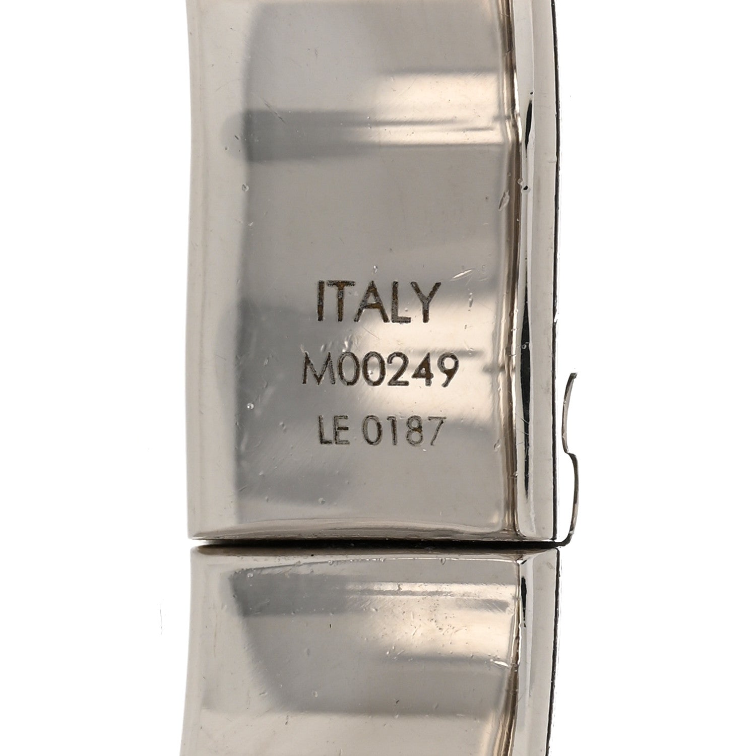 Louis Vuitton Palladium Monogram Nanogram Cuff S Silver 5 of 6