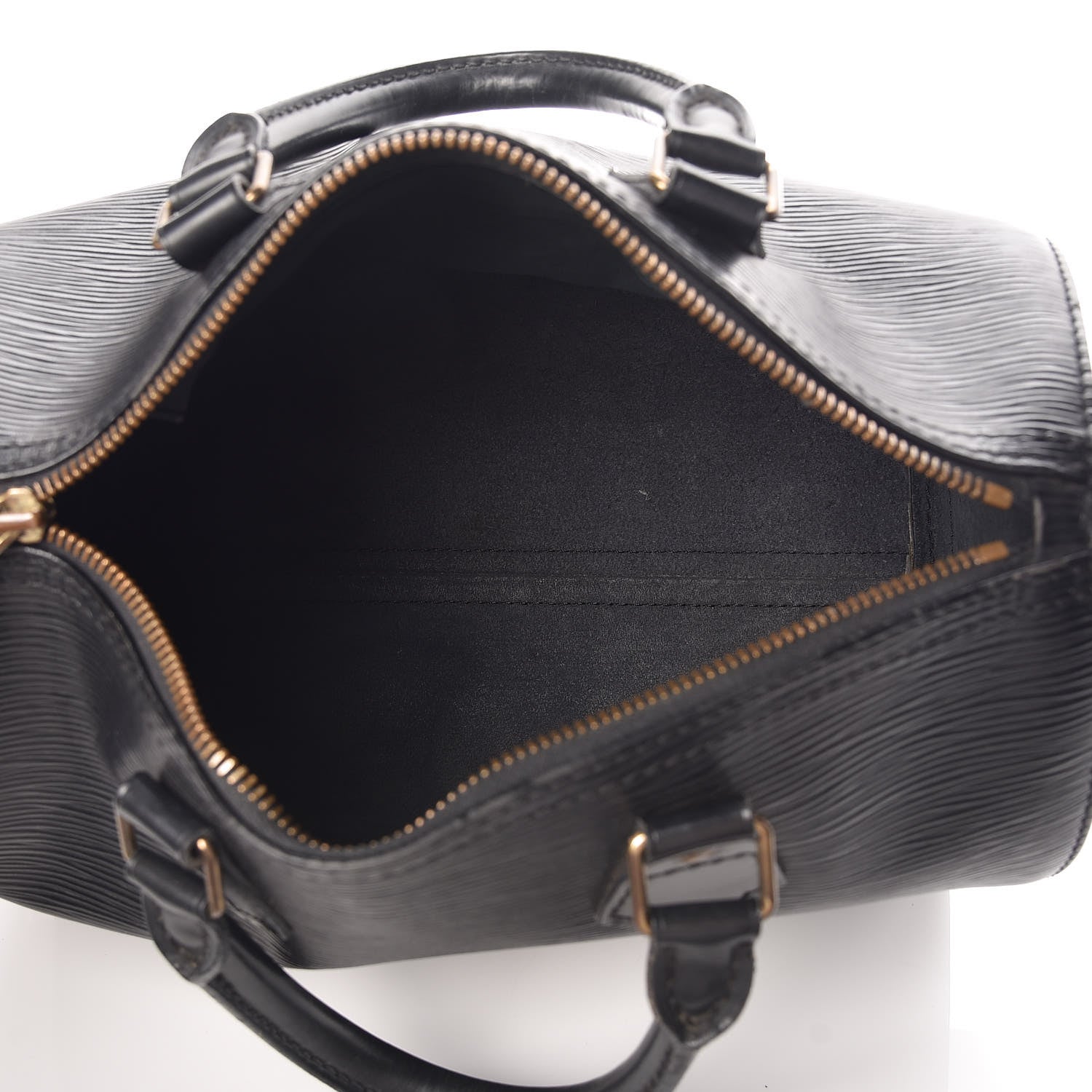 Louis Vuitton Epi Speedy 25 Black 5 of 9