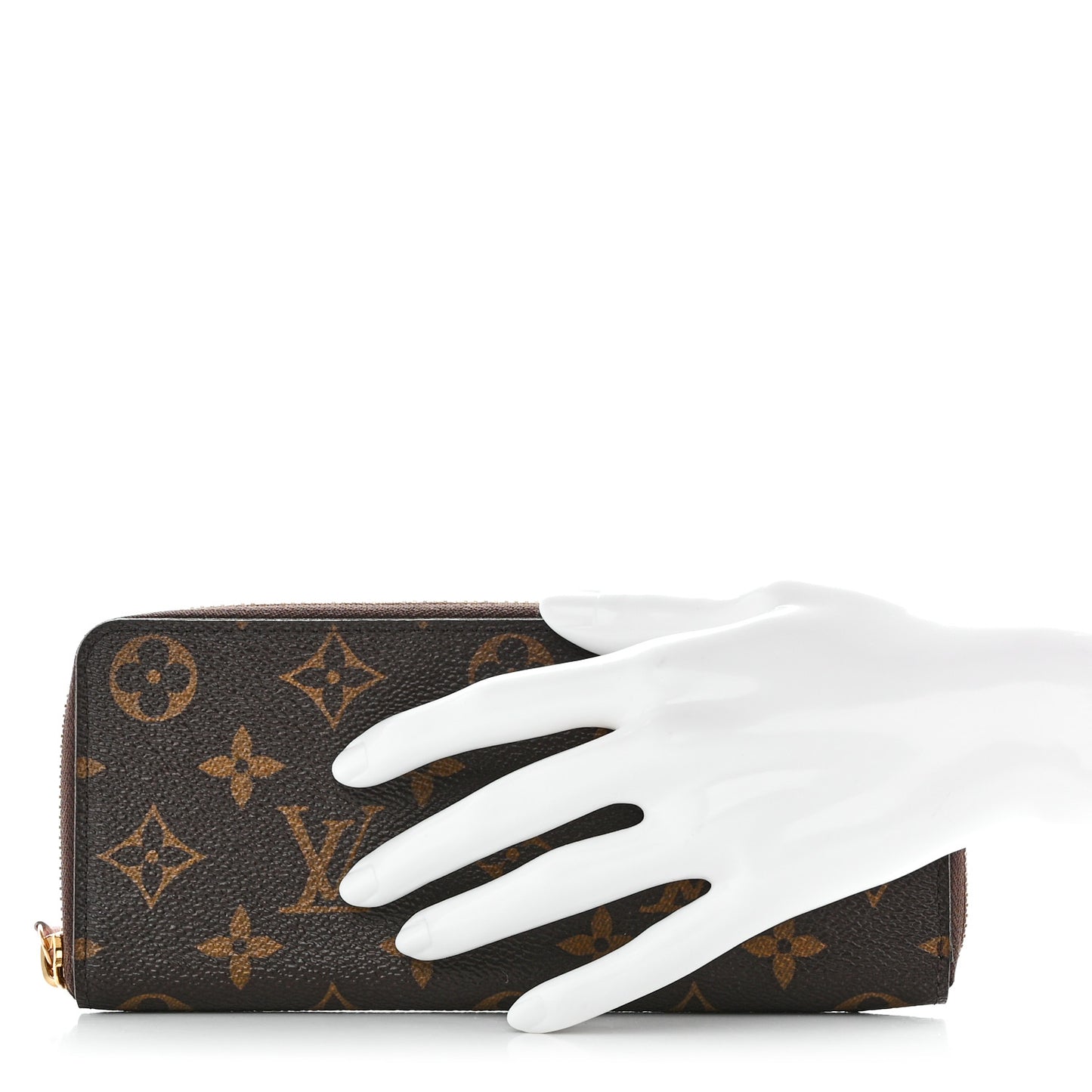 Monogram Clemence Wallet Rose Ballerine