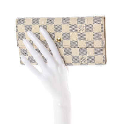 Louis Vuitton Damier Azur Porte Tresor International Wallet 2 of 7