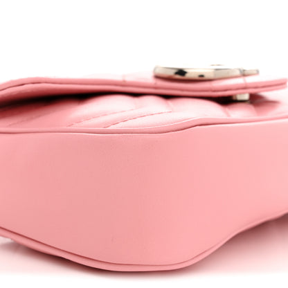 Gucci Calfskin Matelasse Super Mini GG Marmont Shoulder Bag Wild Rose Wild Rose 9 of 11