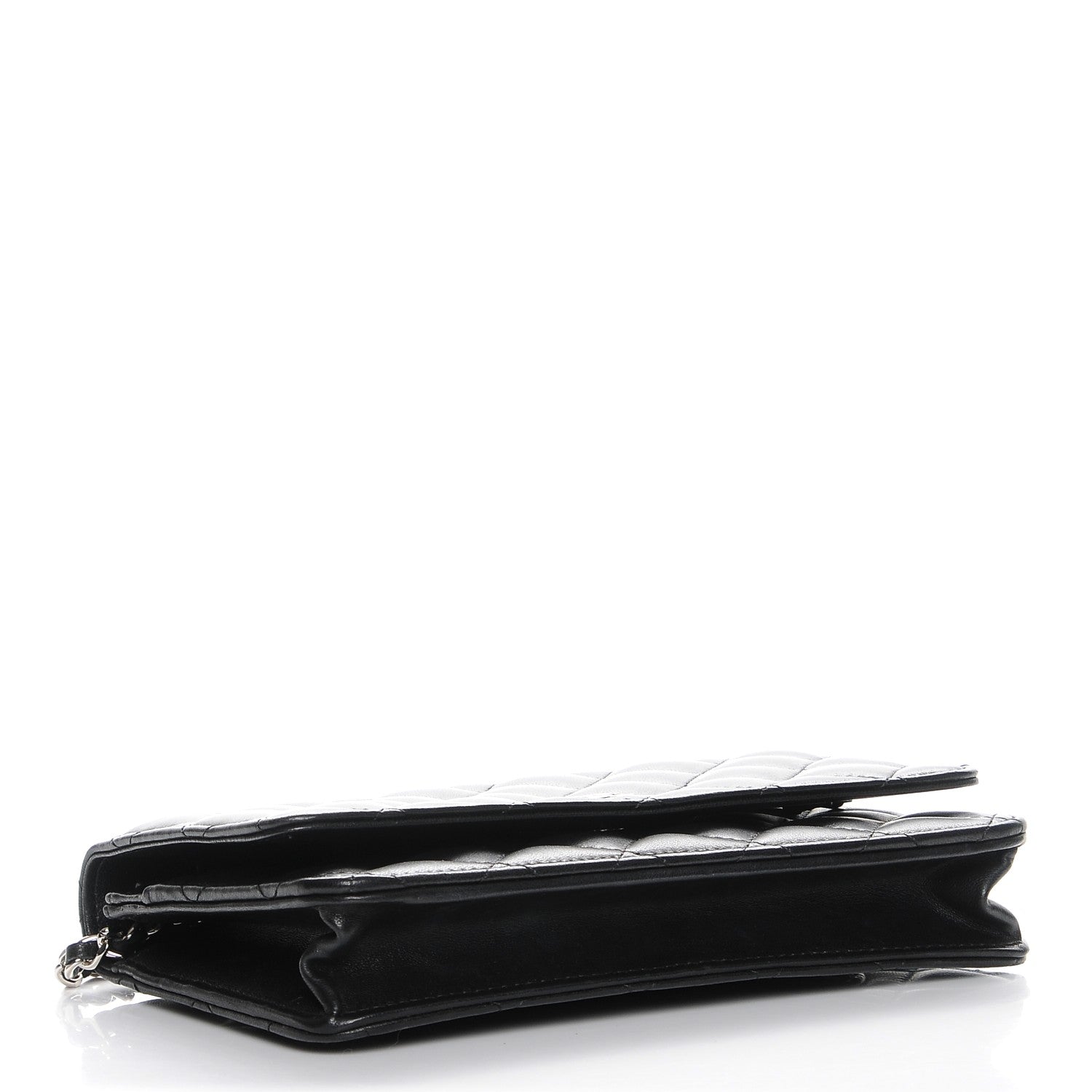 Chanel Lambskin Quilted Wallet On Chain WOC Black 4 of 9