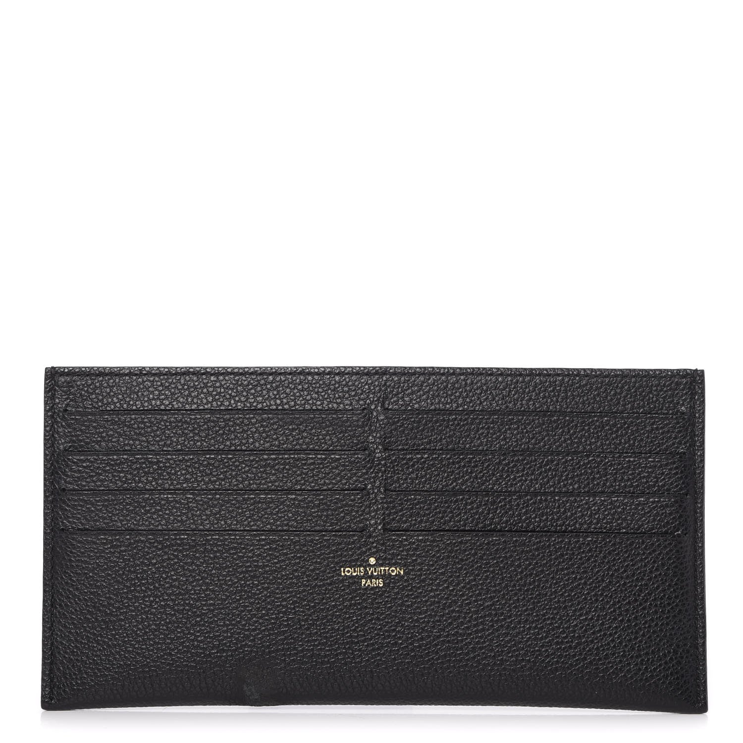 Louis Vuitton Calfskin Felicie Chain Wallet Card Holder Insert Black 1 of 9