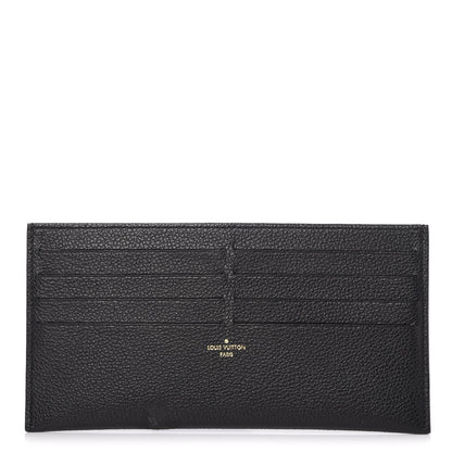 Louis Vuitton Calfskin Felicie Chain Wallet Card Holder Insert Black 1 of 9