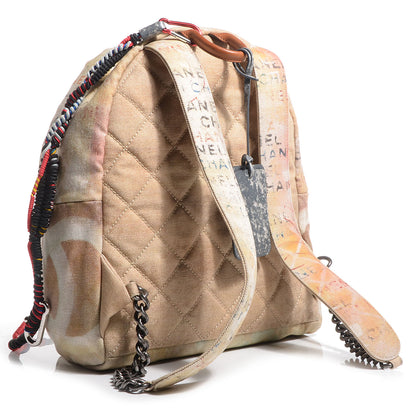 Chanel Graffiti Printed Canvas Medium Backpack 3 of 7