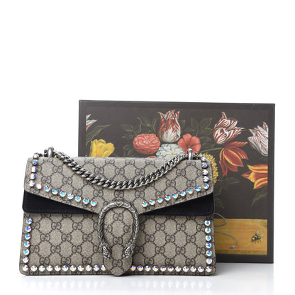 Gucci GG Supreme Monogram Crystal Small Dionysus Shoulder Bag Black 11 of 11