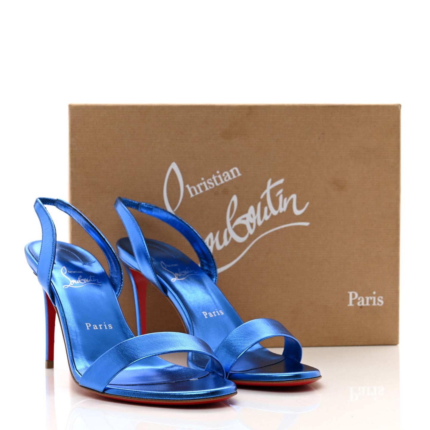 Kid Laminato O Marylin 85 Slingback Sandal Heels 39.5 Alize