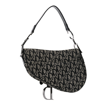 Christian Dior Monogram Saddle Bag Black 3 of 14