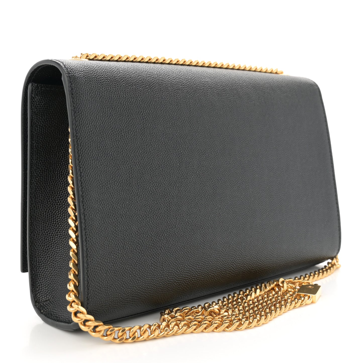 Grain De Poudre Medium Classic Monogram Kate Satchel Black