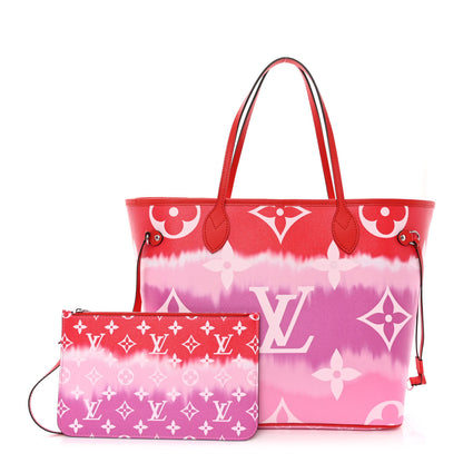 Louis Vuitton Monogram Escale Neverfull MM Rouge 1 of 10