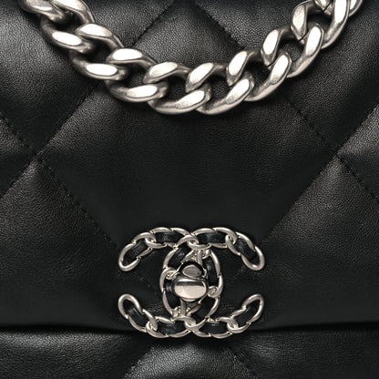 Chanel Lambskin Quilted Medium Chanel 19 Flap Black 8 of 11