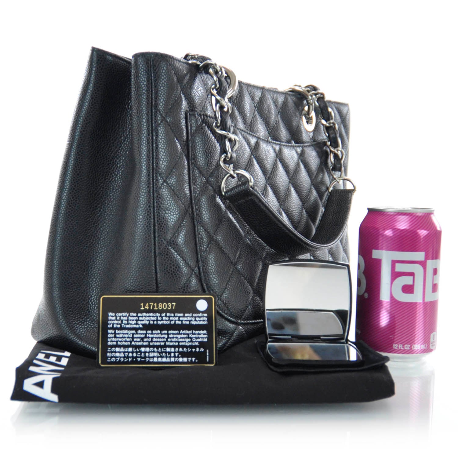 Chanel Caviar Grand Shopping Tote GST Black 3 of 9