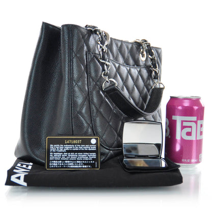 Chanel Caviar Grand Shopping Tote GST Black 3 of 9