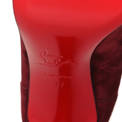 Christian Louboutin Veau Velours Calfskin Jurassic Me In The 90s 85 Ankle Boots 37 Tanin 6 of 7