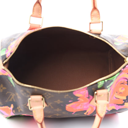 Louis Vuitton Monogram Roses Speedy 30 5 of 10
