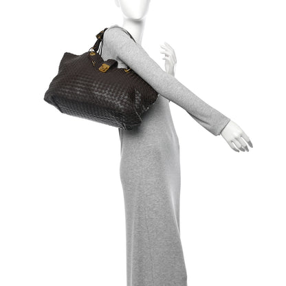 Bottega Veneta Nappa Intrecciato Large Capri Tote Ebano 2 of 10