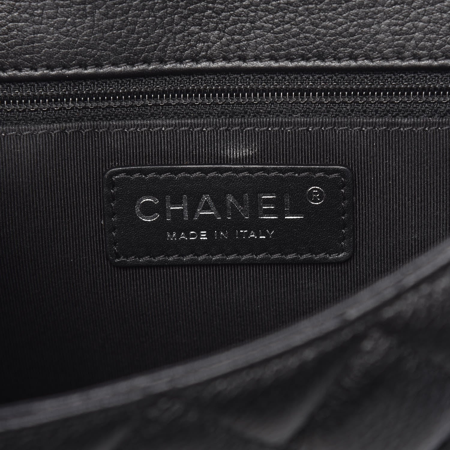 Chanel Calfskin Quilted Casual Pocket Messenger Flap Black 6 of 11