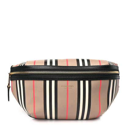 Burberry E-Canvas Icon Stripe Sonny Bum Bag Archive Beige 1 of 10