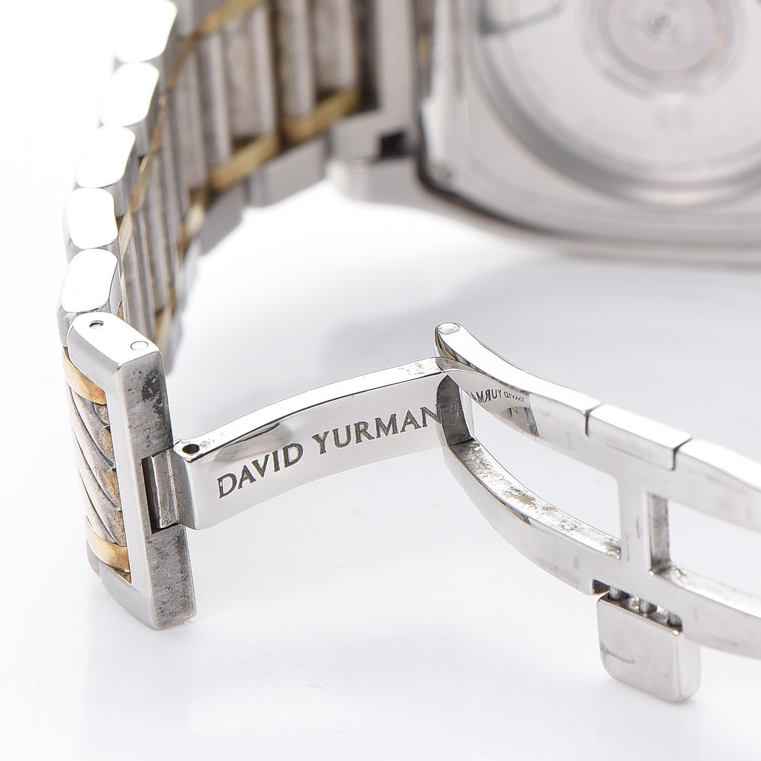 David Yurman Stainless Steel 18K Yellow Gold 35mm Thoroughbred Automatic Watch 5 of 11