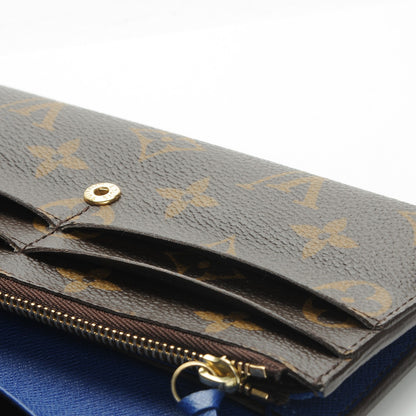 Louis Vuitton Monogram Emilie Wallet Blue 7 of 8
