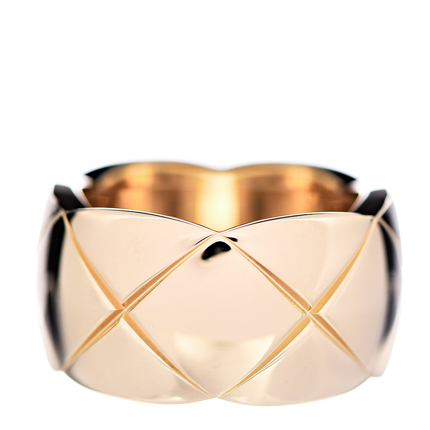 Chanel 18K Yellow Gold Medium Coco Crush Ring 51 5.75 1 of 7