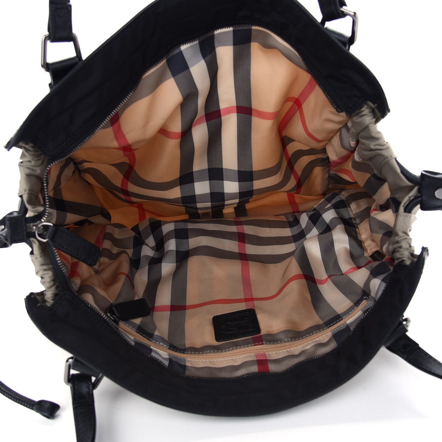 Nylon Buckleigh Packable Tote Bag Beige